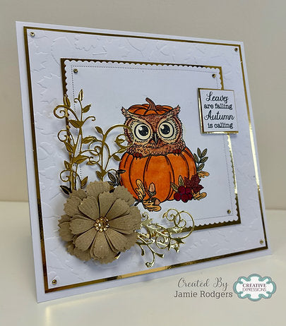 Creative Expressions - A6 - Clear Stamp Set - Autumn Collection - Pumpkin Owl