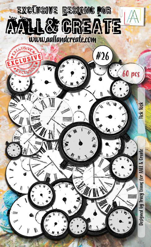 AALL & Create - Ephemera Die-cuts - 26 - Tracy Evans - Tick Tock