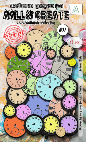 AALL & Create - Ephemera Die-cuts - 27 - Tracy Evans - Antique Clocks