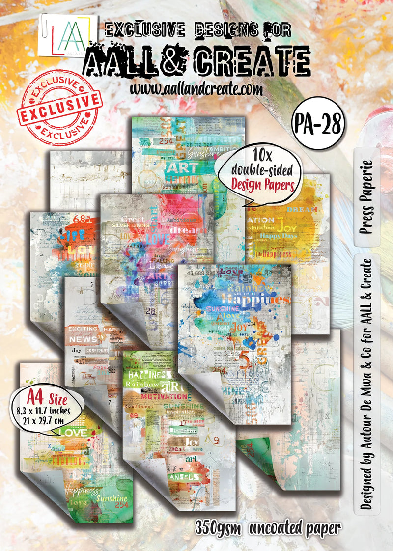 AALL & Create - Design Papers - A4 - PA-28 - Press Paperie - Autour De Mwa