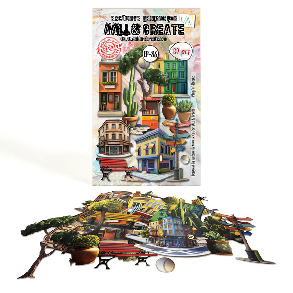 AALL & Create - Ephemera Die-cuts - 86 - Playful Streets - Autour de Mwa
