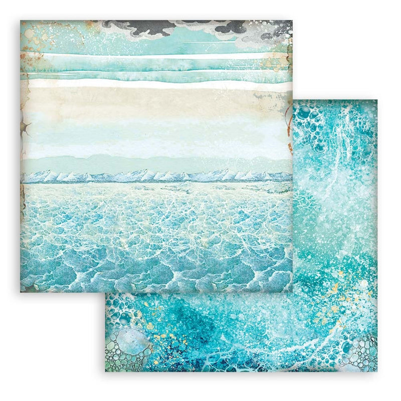 Stamperia - 8 x 8 - Paper Pad - Songs of the Sea - Backgrounds