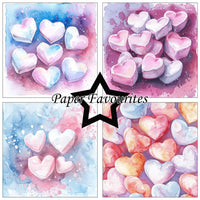 Paper Favourites - Paper Pad - 6 x 6 - Marshmallow Hearts