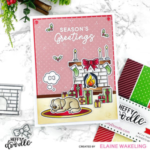 Heffy Doodle - Clear Stamp Set - Happy Holidays Sentiments