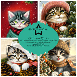Paper Favourites - Paper Pad - 6 x 6 - Christmas Kitties
