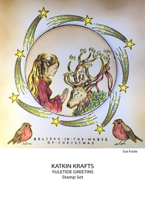 Katkin Krafts - Clear Photopolymer Stamps - Yuletide Greetings