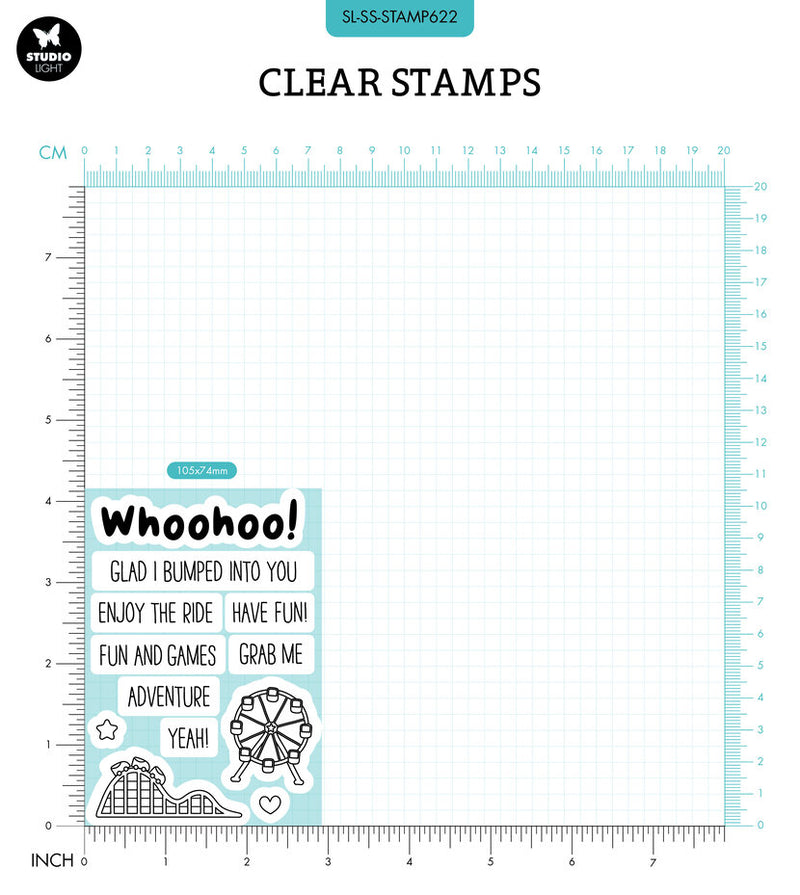 Studio Light - A7 - Sweet Stories - Clear Stamp Set - Have Fun