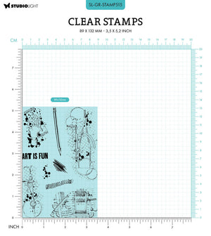 Studio Light - A6 - Grunge - Clear Stamp Set - Creative Inventions