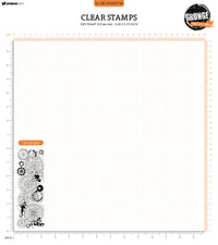 Studio Light - Grunge - Clear Stamp Set - Gear Background