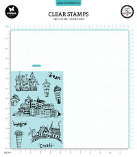 Studio Light - Art By Marlene - Signature Collection - A5 Clear Stamp Set - Dream House