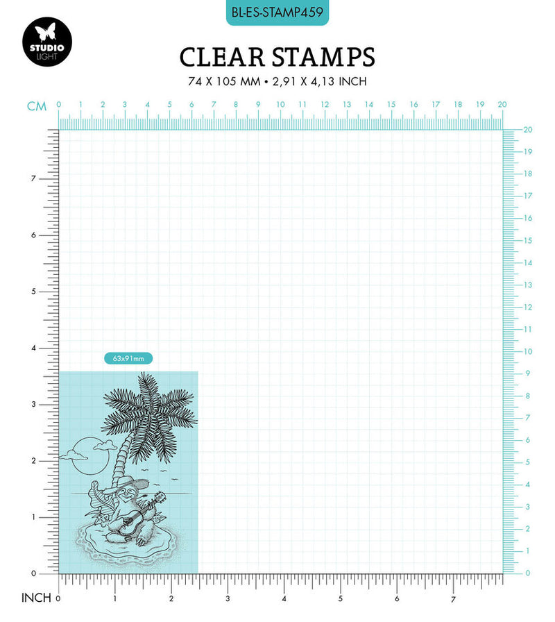 Studio Light - Clear Stamp Set - Chilling Sloth