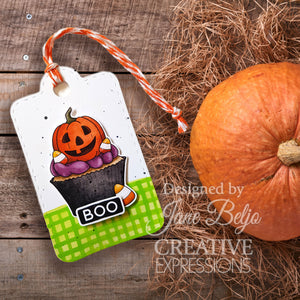 Creative Expressions - 6 x 8 - Clear Stamp Set - Jane's Doodles - Spooktacular