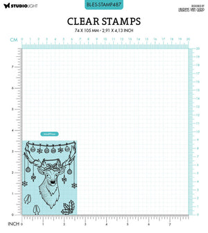 Studio Light - Clear Stamp - Christmas Deer - Laurens Van Gurp