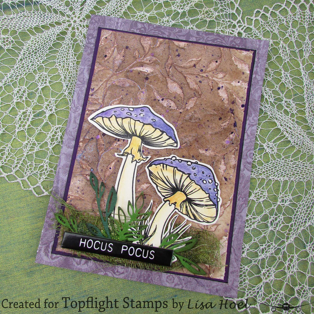 Hobby Art Stamps - Clear Polymer Stamp Set - Fungi