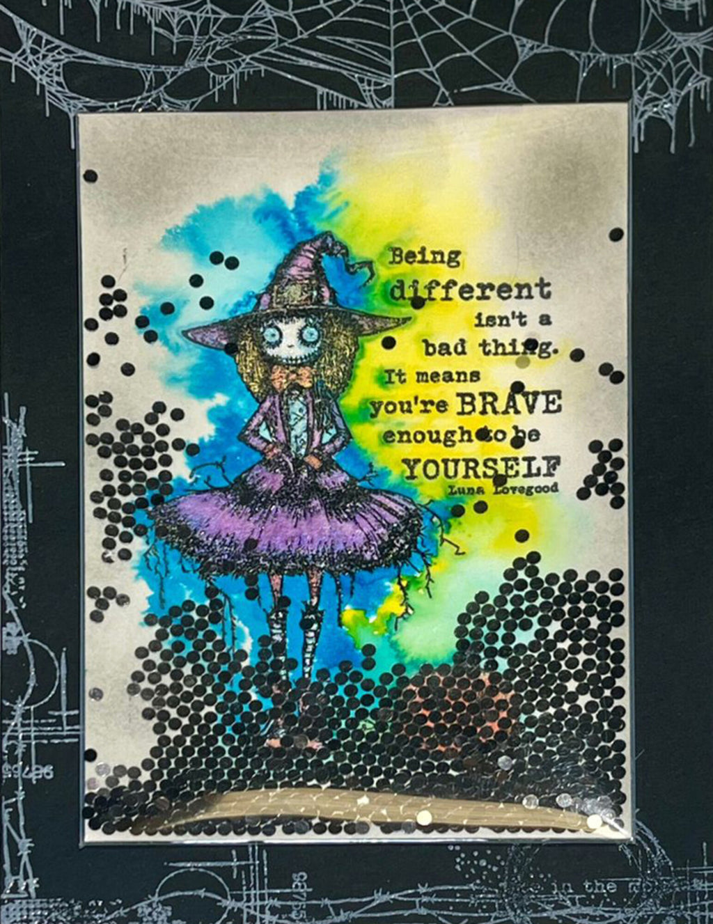 IndigoBlu - A6 - Cling Mounted Stamp - Witch Called Wanda