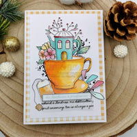 Chou & Flowers - Clear Stamps - A6 - London Cup of Tea