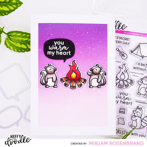 Heffy Doodle - Clear Stamp Set - Camping Critters