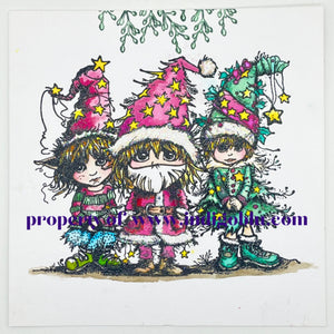 IndigoBlu - A6 - Cling Mounted Stamp - Dress Up Christmas Tree