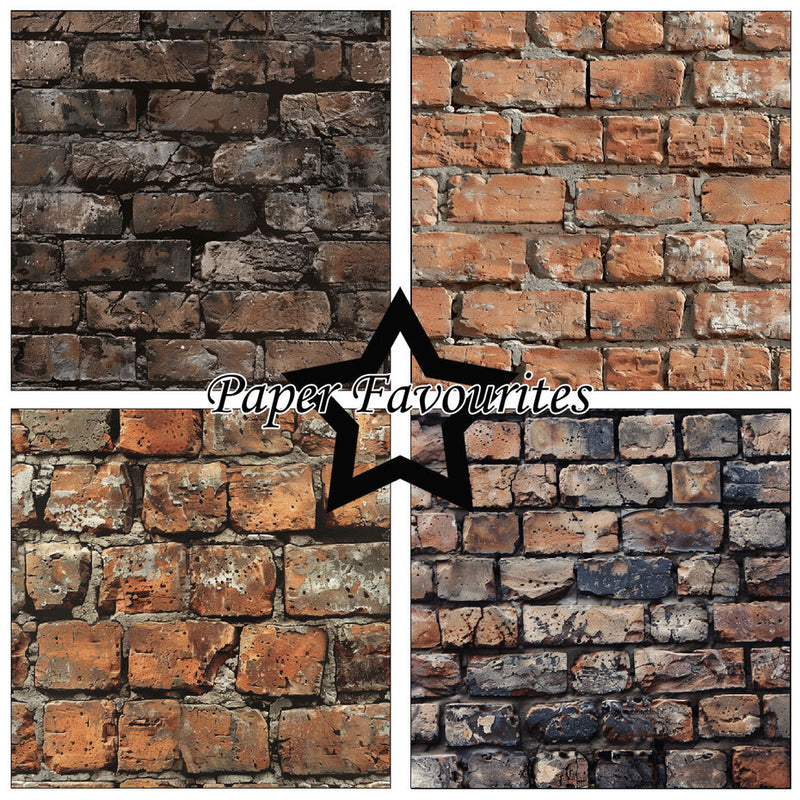 Paper Favourites - Paper Pad - 6 x 6 - Brick Wall