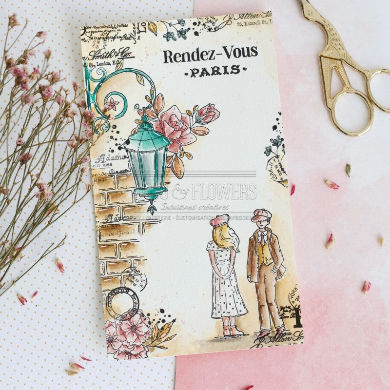 Chou & Flowers - Clear Stamps - The Lantern - VIC123