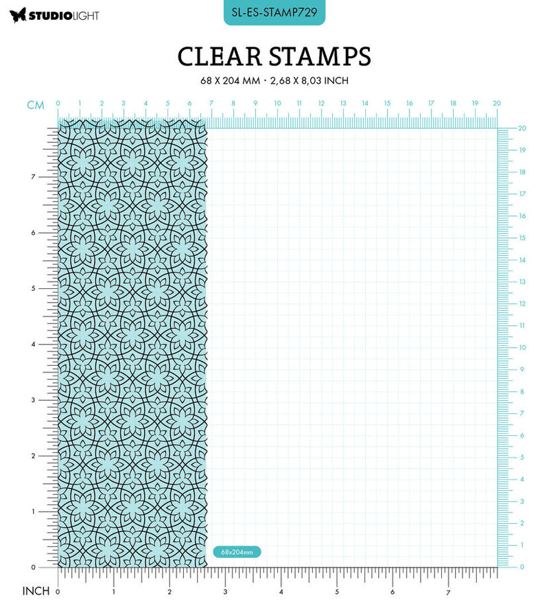 Studio Light - Essentials - Clear Stamp - Floral Pattern