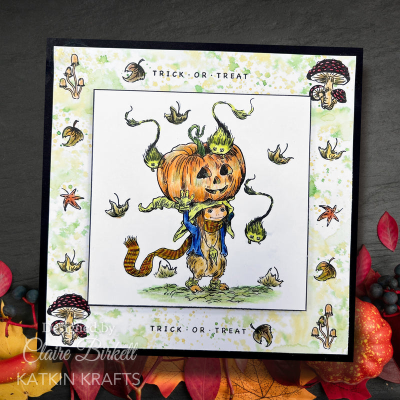 Katkin Krafts - Clear Photopolymer Stamps - Trick or Treat