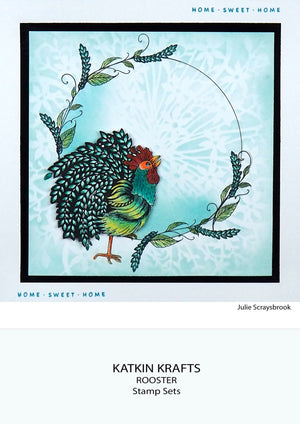 Katkin Krafts - Clear Photopolymer Stamps - The Roosters