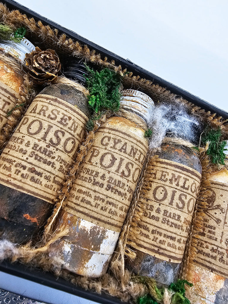 IndigoBlu - A6 - Cling Mounted Stamp - Poison Labels