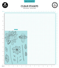 Studio Light - Art By Marlene - Signature Collection - A5 - Clear Stamp Set - Playful Flowers