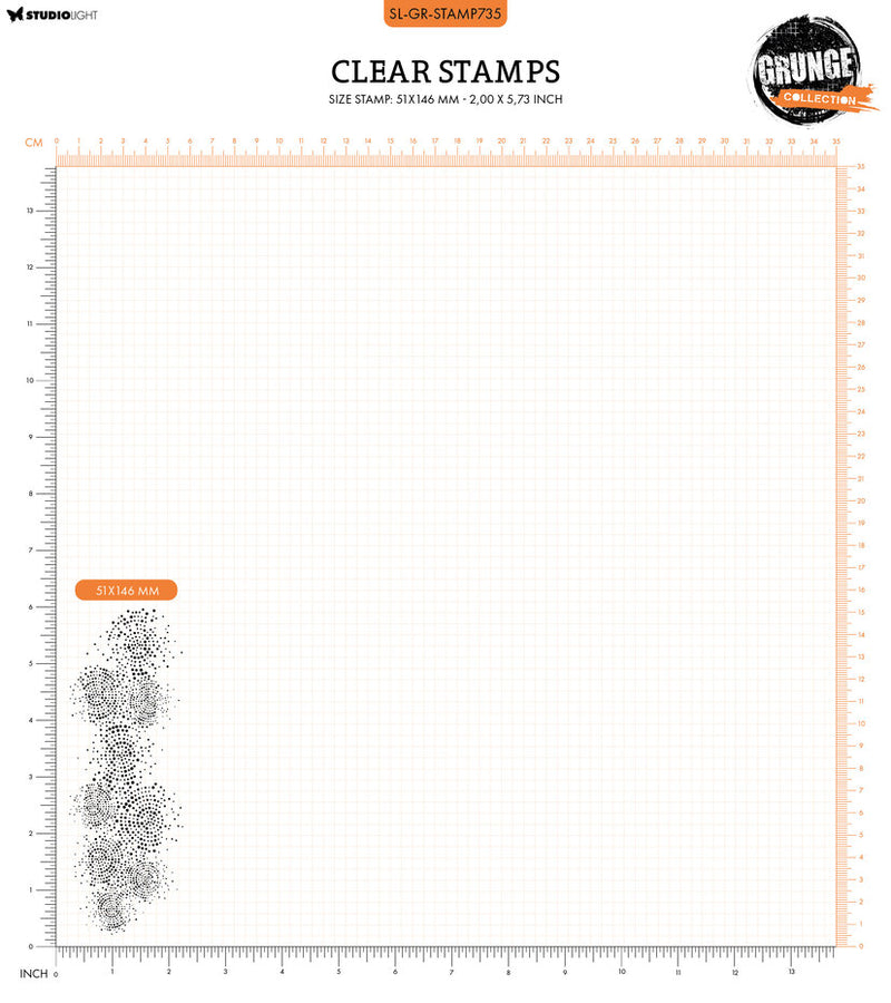 Studio Light - Grunge - Clear Stamp Set - Dotted Circles