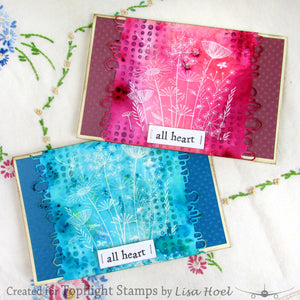 Crafty Individuals - Unmounted Rubber Stamp - 385 - Summer Meadow