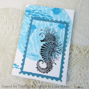 Lavinia - Sebastian Sea Horse - Clear Polymer Stamp