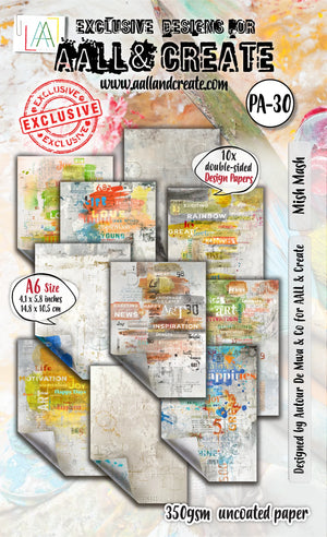 AALL & Create - Design Papers - A6 - PA-30 - Mish Mash - Autour De Mwa