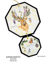 Katkin Krafts - Clear Photopolymer Stamps - Antlers