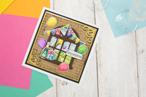 Creative Expressions - A5 - Clear Stamp & Die Set - Sheena Crafts - Through the Window - Celebrations