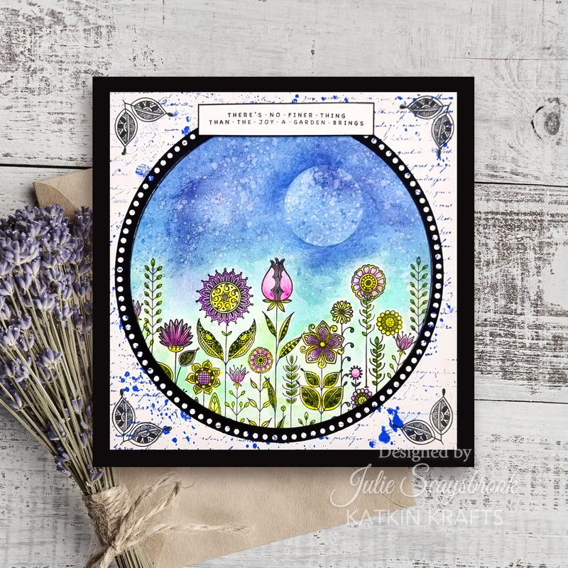 Katkin Krafts - Clear Photopolymer Stamps - Herbaceous Border