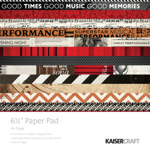 KaiserCraft - 6.5" x 6.5" Paper Pad - On Stage