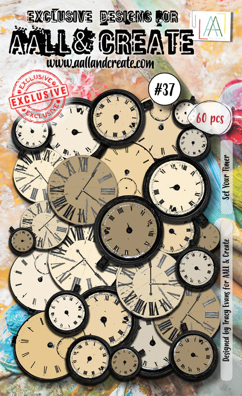 AALL & Create - Ephemera Die-Cuts - 37 - Tracy Evans - Set Your Timer