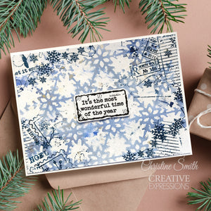 Woodware - Clear Stamps - A6 - Christmas Distressed Labels