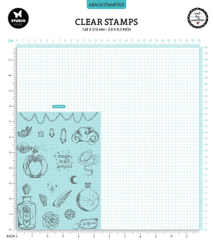 Studio Light - Art By Marlene - Signature Collection - A5 Clear Stamp Set - Magic Potion