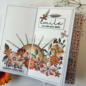 Chou & Flowers - Clear Stamps - Smile