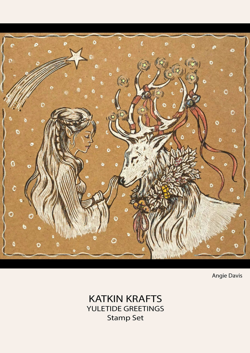 Katkin Krafts - Clear Photopolymer Stamps - Yuletide Greetings