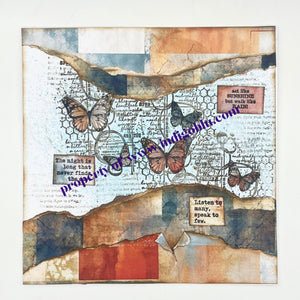 IndigoBlu - A6 - Mike Deakin Art - Cling Mounted Stamp - Journaling Textures 1