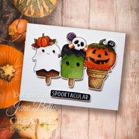 Creative Expressions - 6 x 8 - Clear Stamp Set - Jane's Doodles - Spooktacular