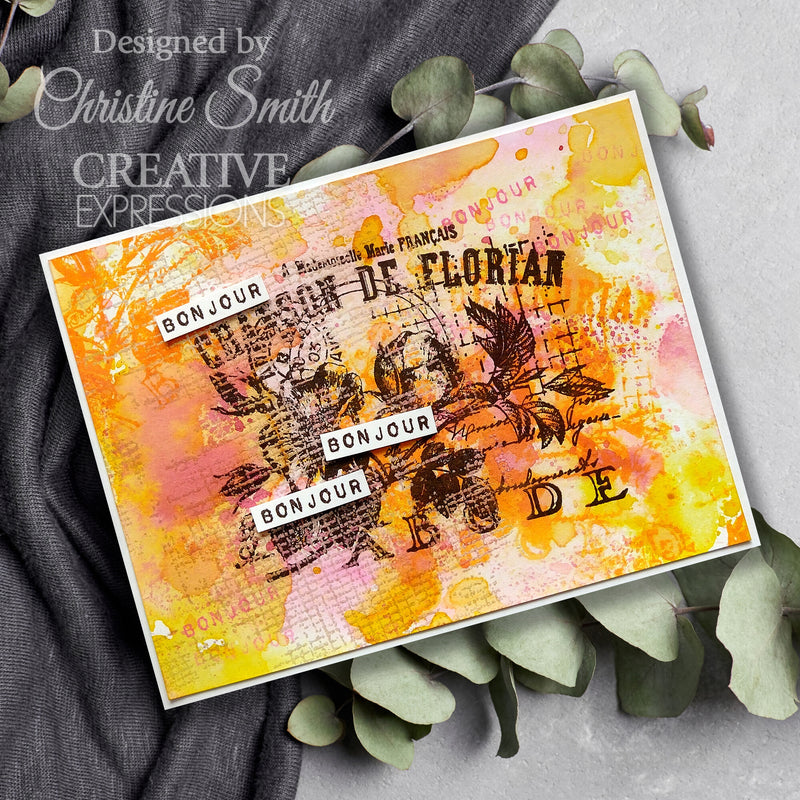 Creative Expressions - A6 - Clear Stamp Set - Sam Poole - Fleur