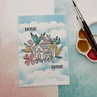 Chou & Flowers - White Rubber Stamps - The Cup - VIC111