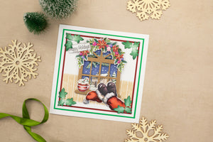 Creative Expressions - A5 - Clear Stamp & Die Set - Sheena Crafts - Through the Window - Christmas