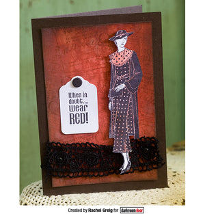 Darkroom Door - Rubber Stamp Set - 1920's Chic