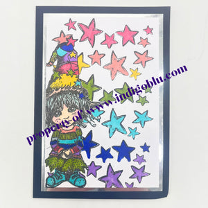 IndigoBlu - A6 - Cling Mounted Stamp - Dress Up Elf