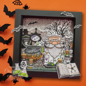 Creative Expressions - 4 x 8 - Clear Stamp Set - Designer Boutique - Spooky Borders